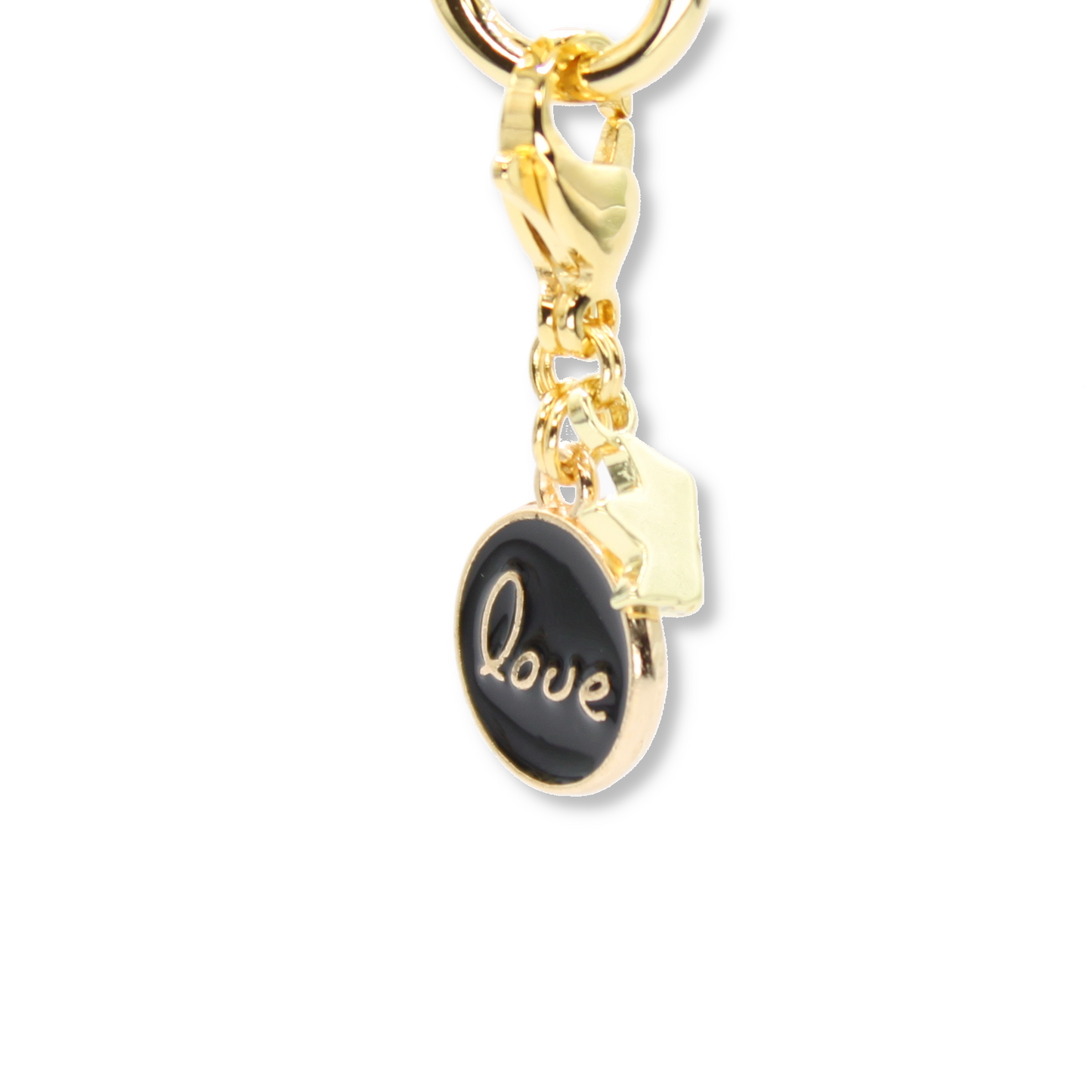 Love Coin Charm, Black