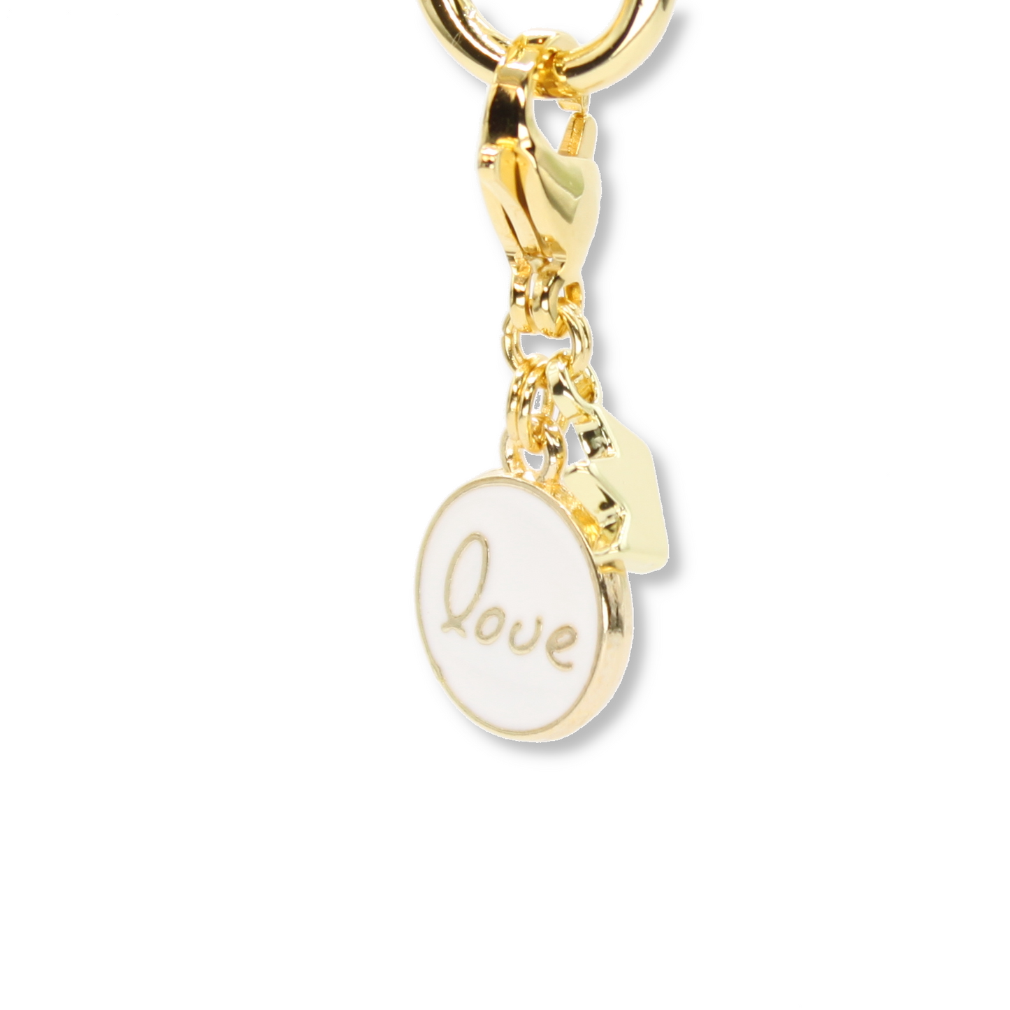 Love Coin Charm, White