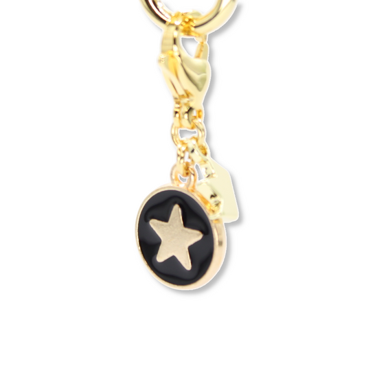 Star Coin Charm, Black