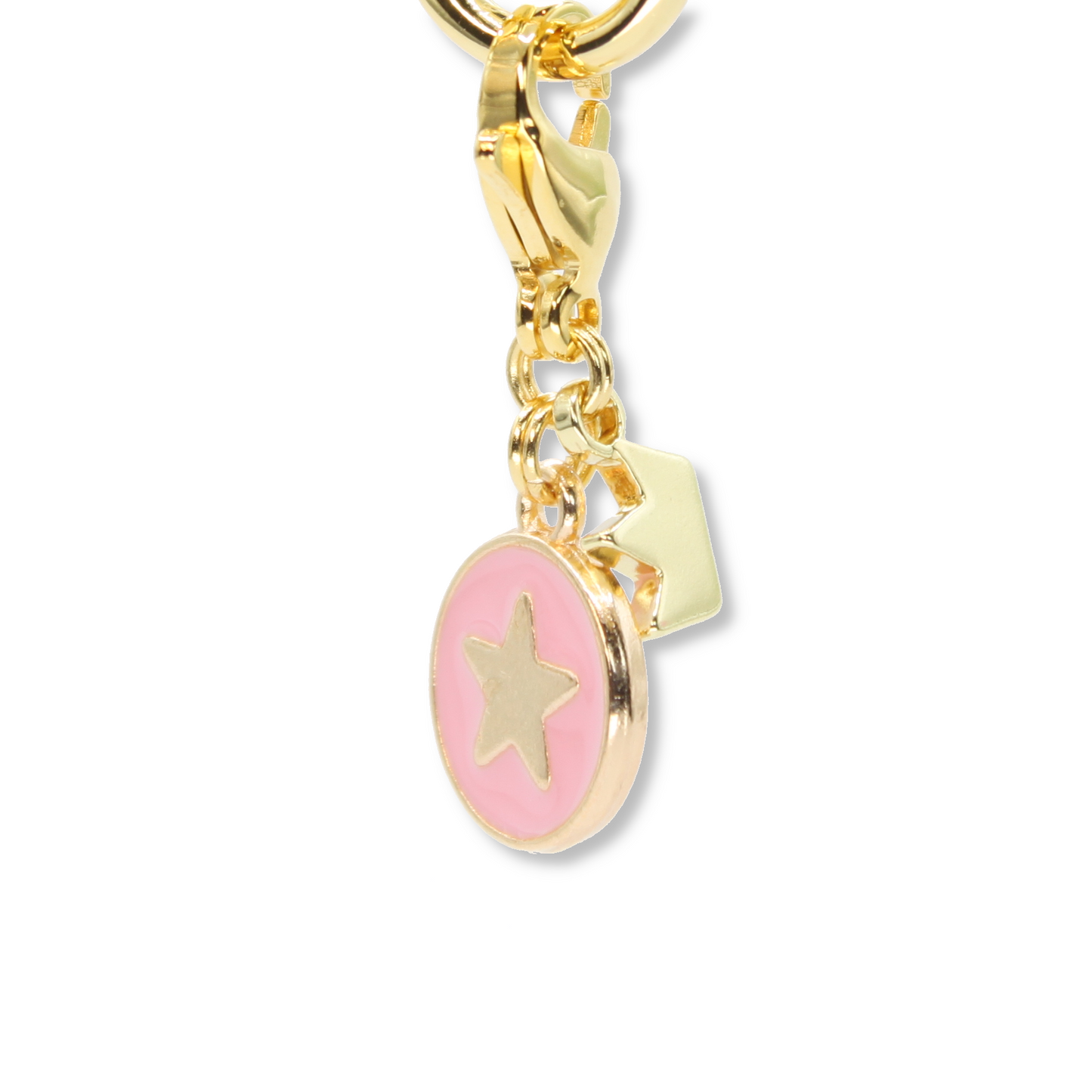 Star Coin Charm, Light Pink