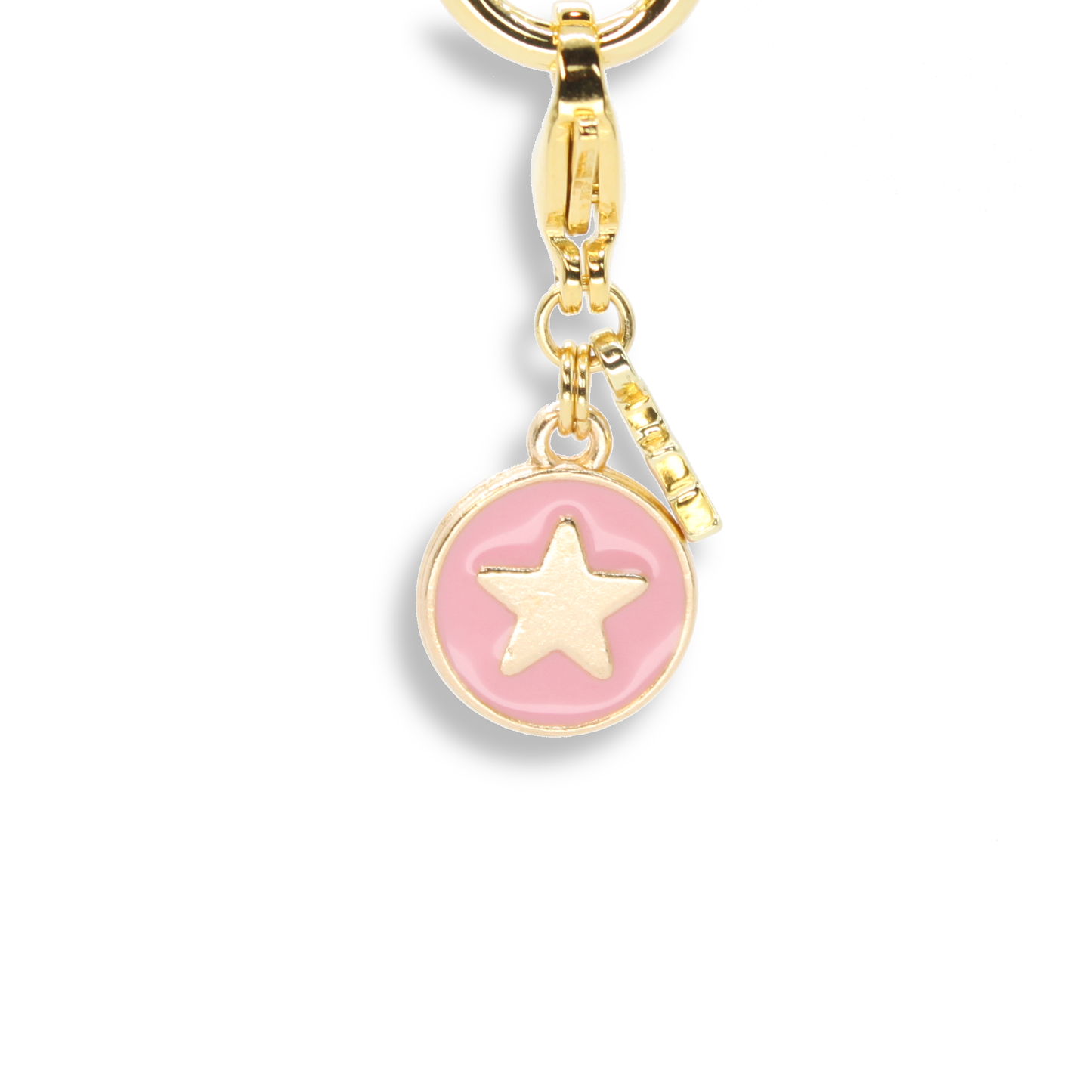 Star Coin Charm, Light Pink