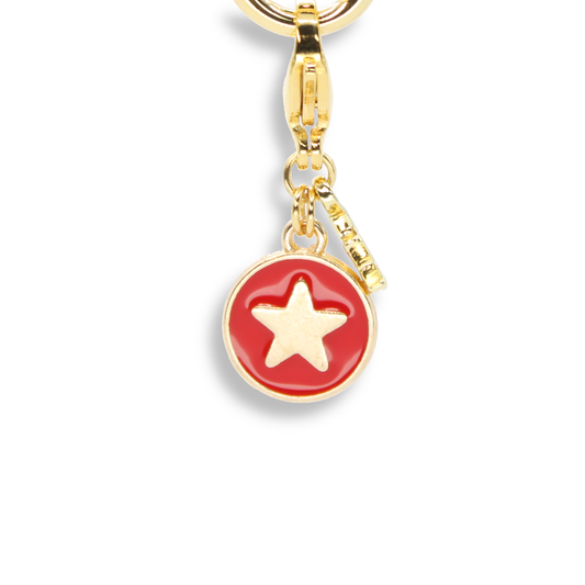 Star Coin Charm, Red