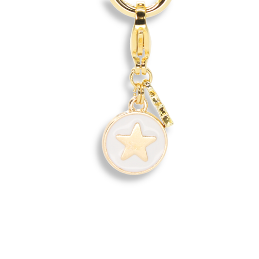 Star Coin Charm, White