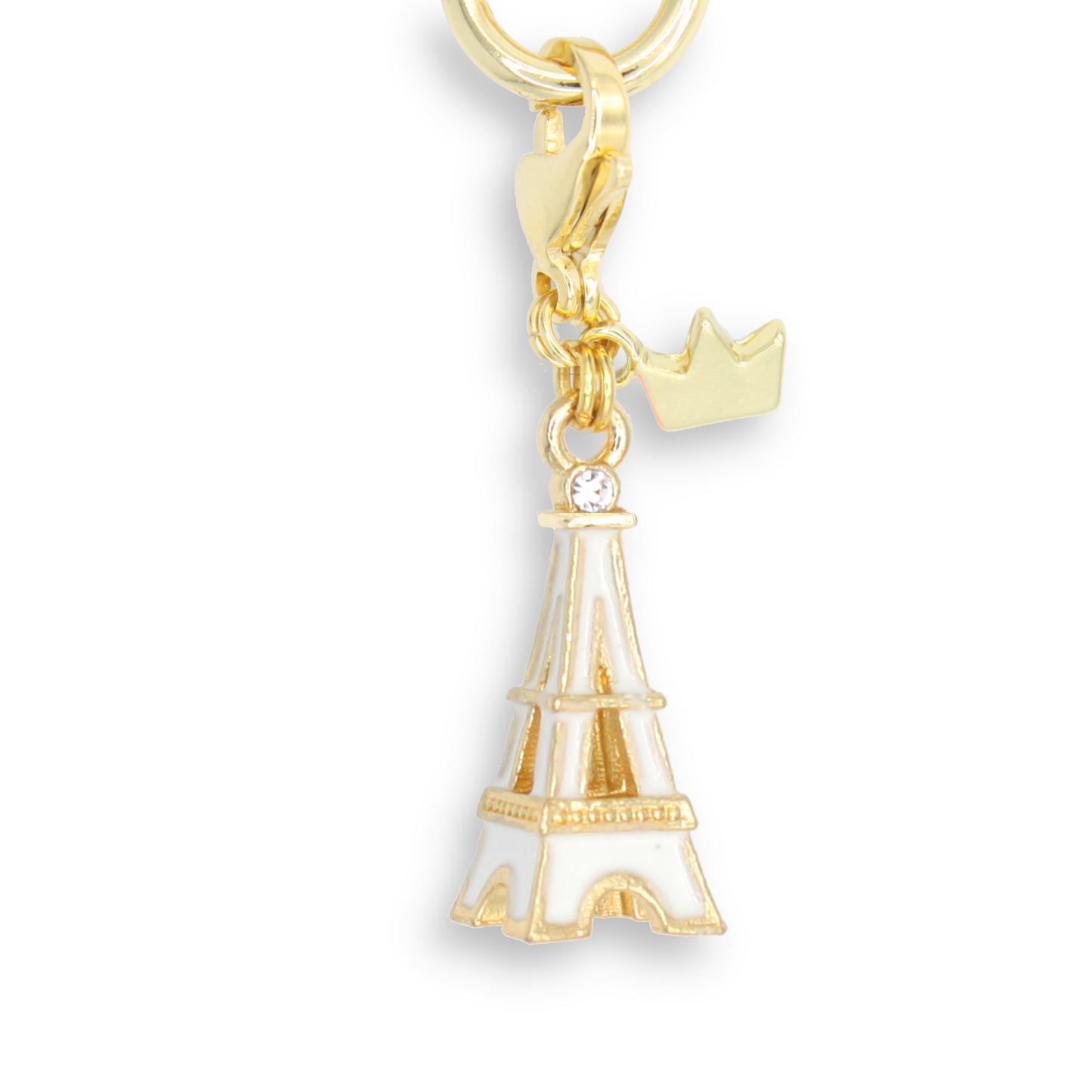 Eiffel Tower Charm, White