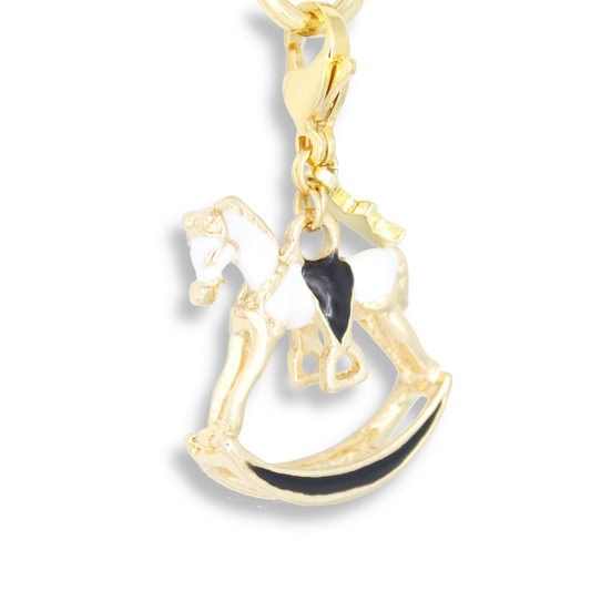 Rocking Horse Charm, Black