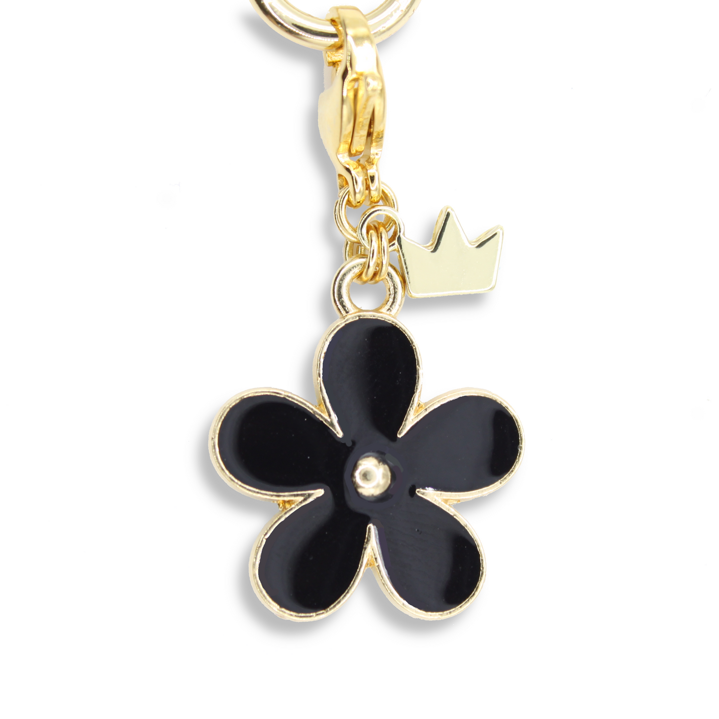 Little Robin Irish Wildflower Charm, Black