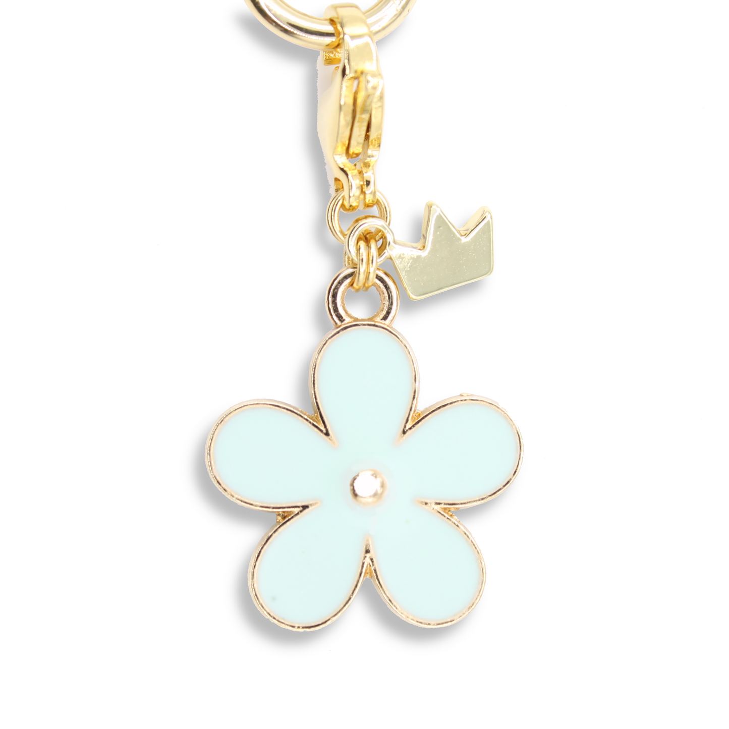 Little Robin Irish Wildflower Charm, Light Blue