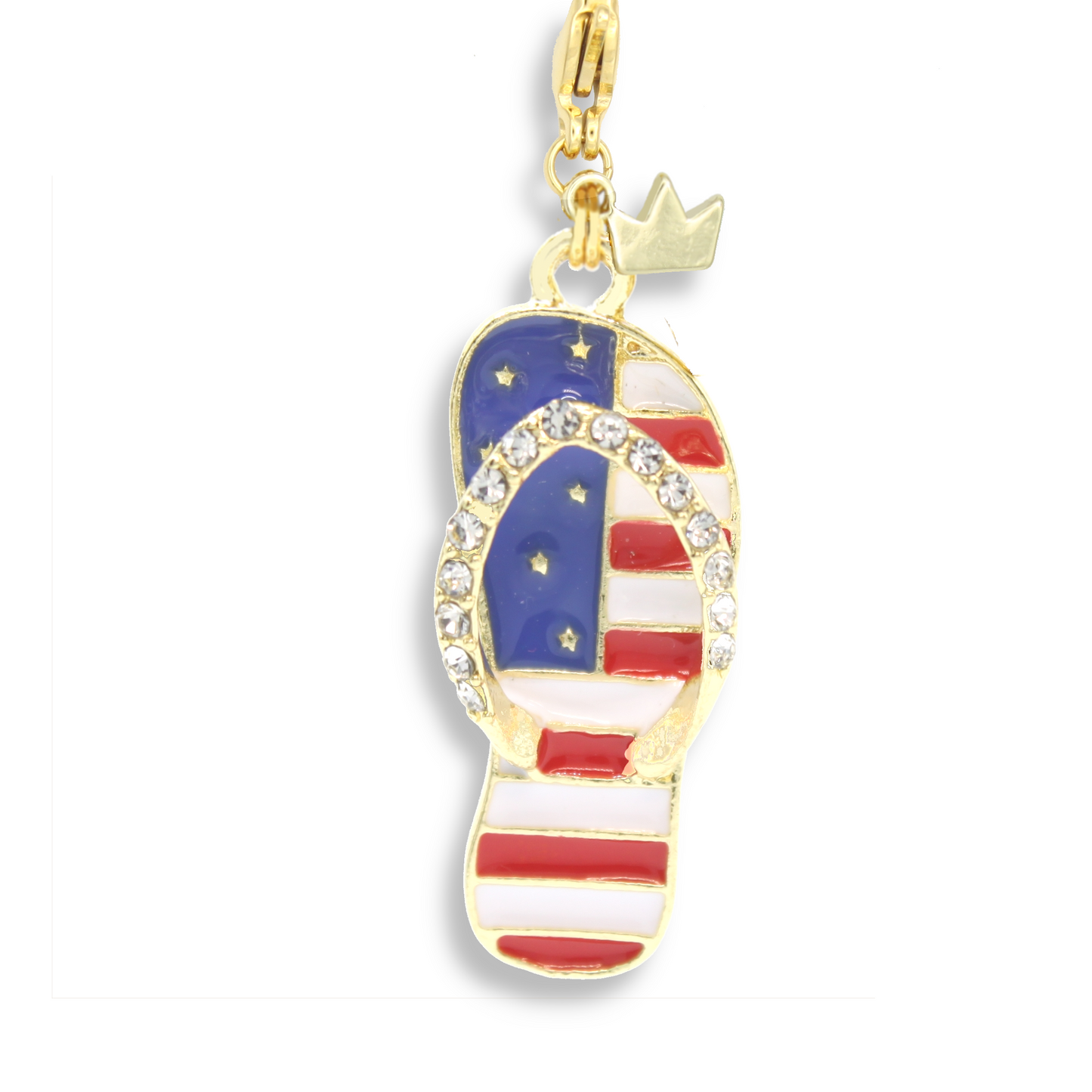 American Flag Flip-flop Charm