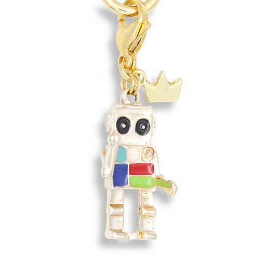 Square-Headed Robot Charm