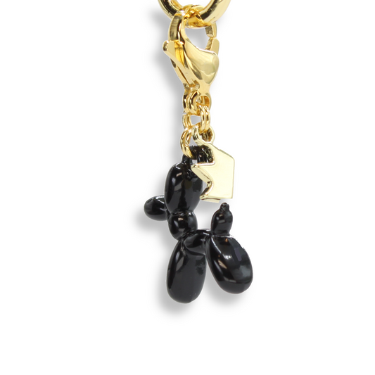 Balloon Dog Charm, Black