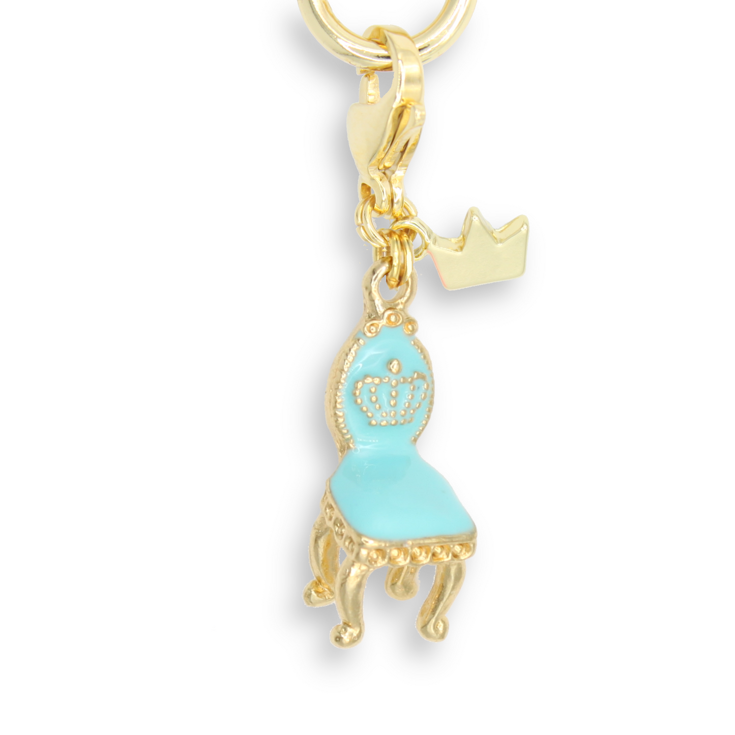 Royal Chair Charm, Light Blue