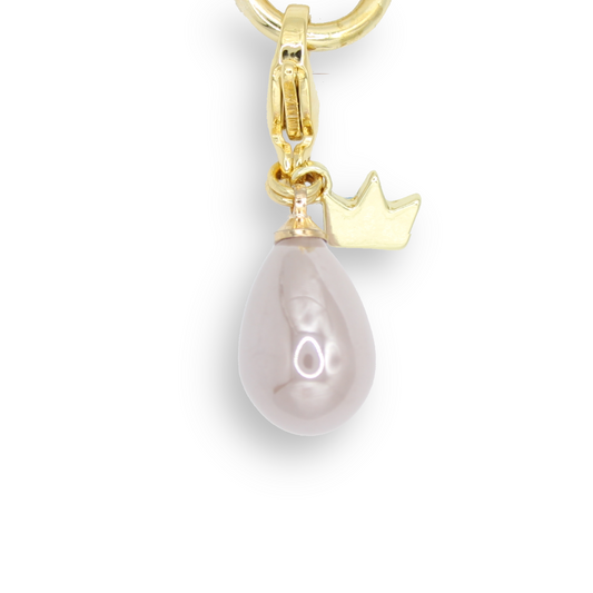 Pearly Waterdrop Charm, Coffee