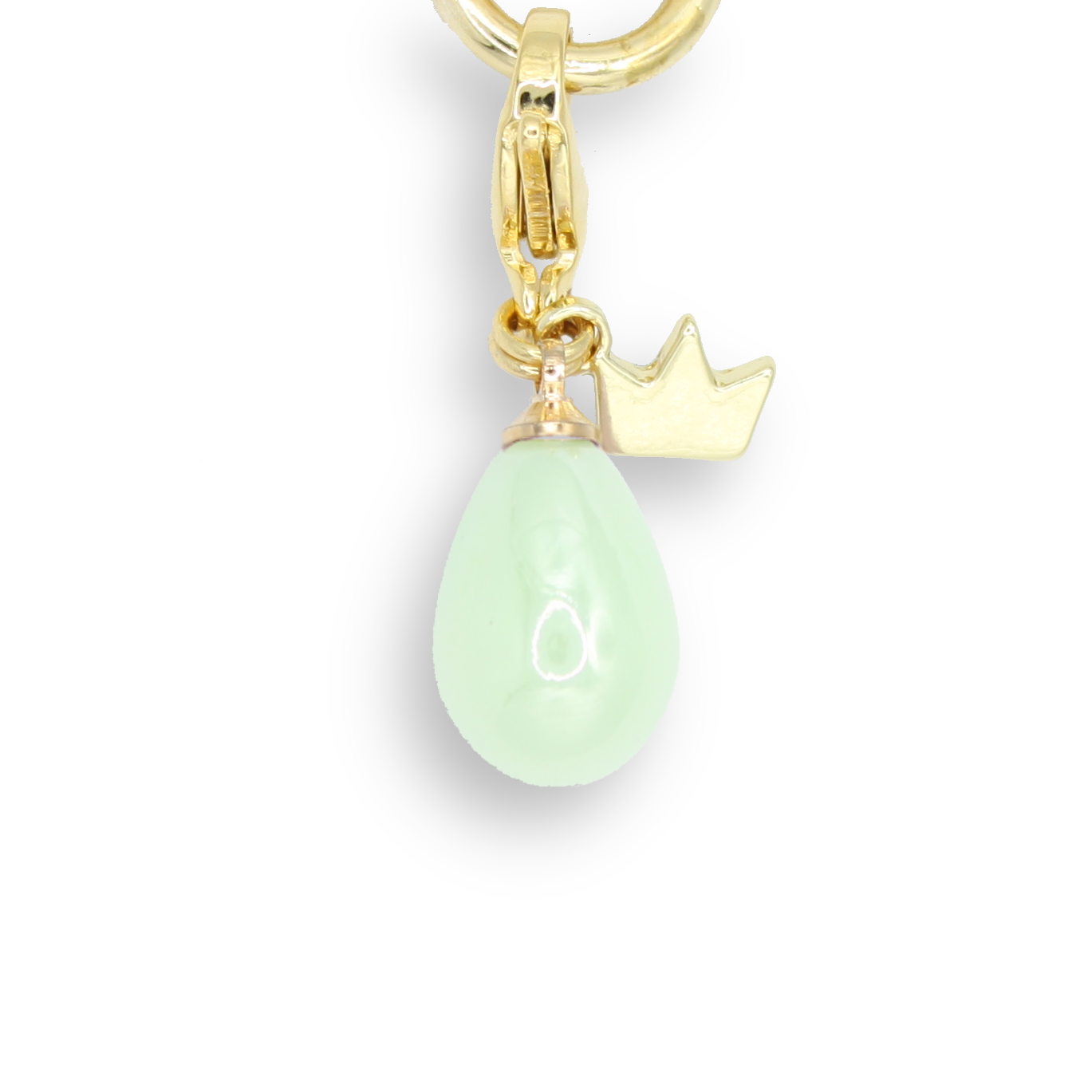 Pearly Waterdrop Charm, Green