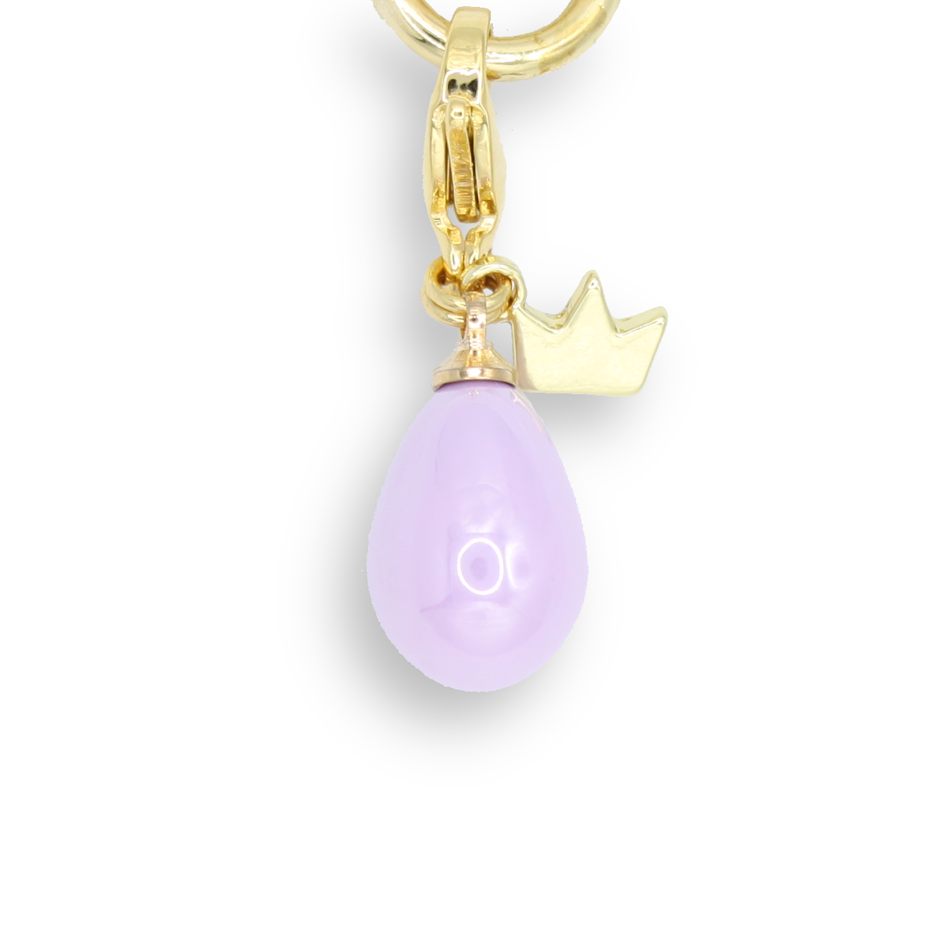 Pearly Waterdrop Charm, Purple