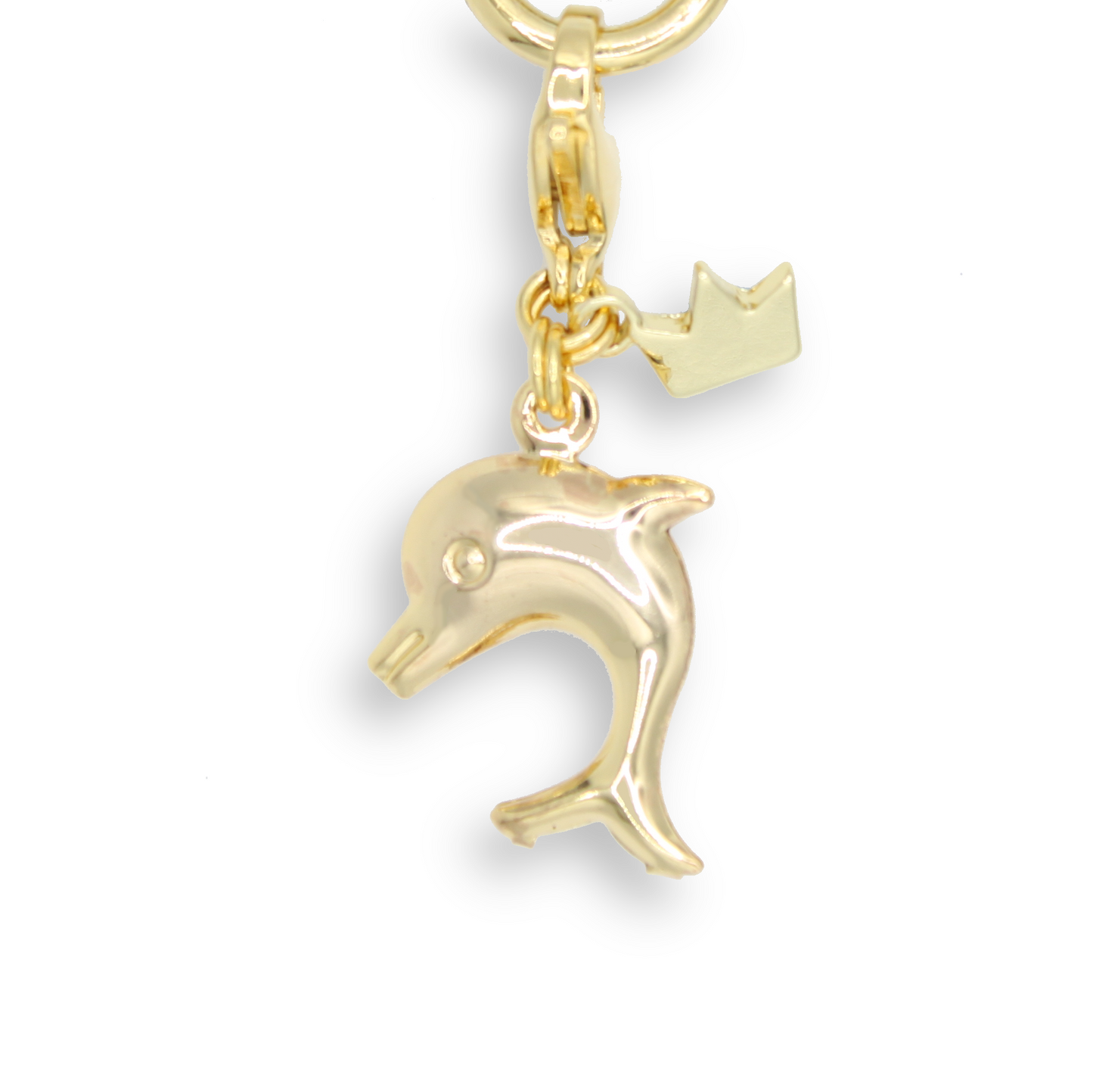 18K Gold Plated Dolphin Charm