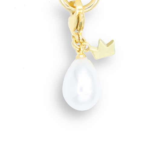 18K Gold Plated ABS Freshwater Pearl Charm