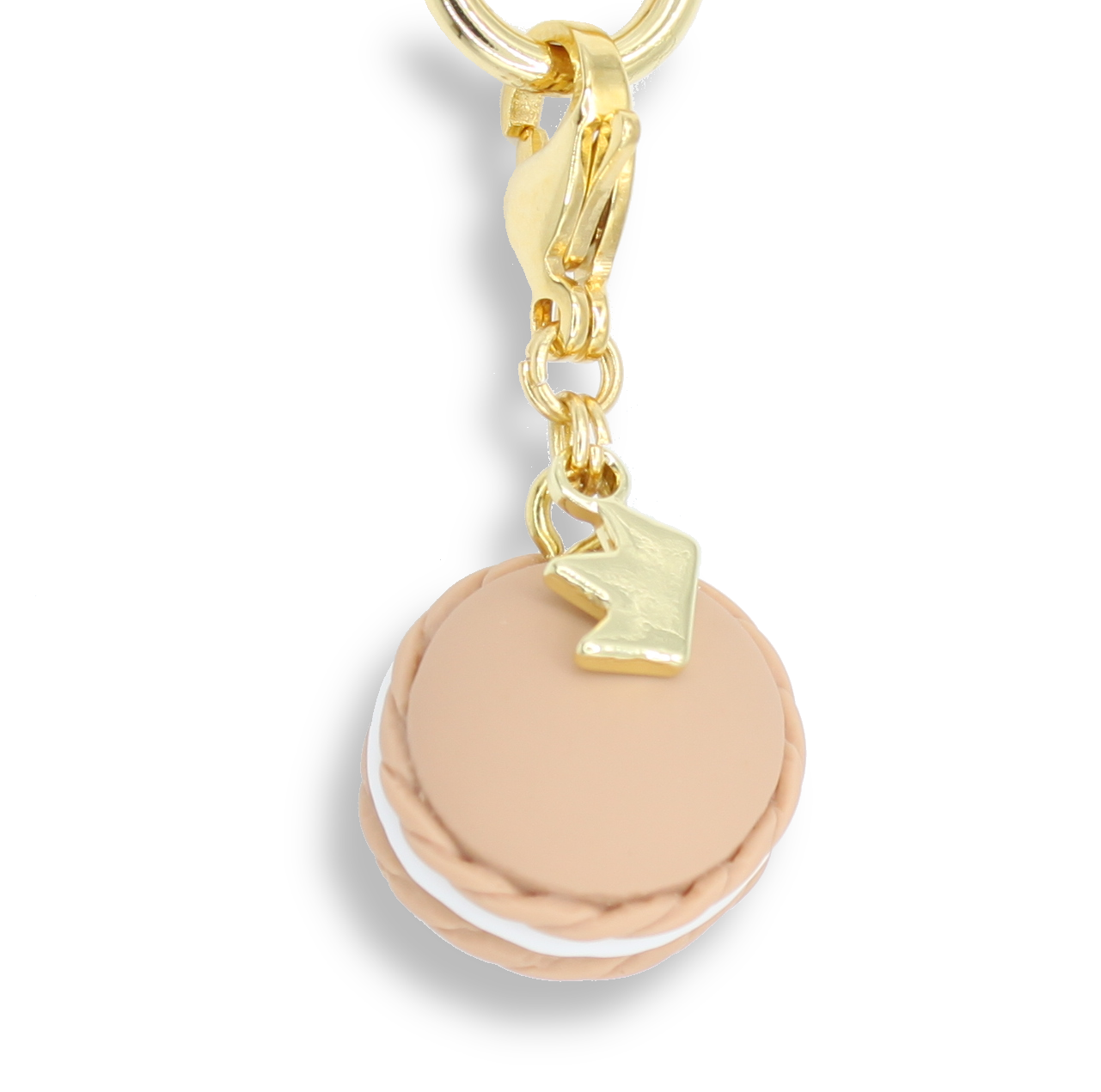 Coffee Macaron Charm