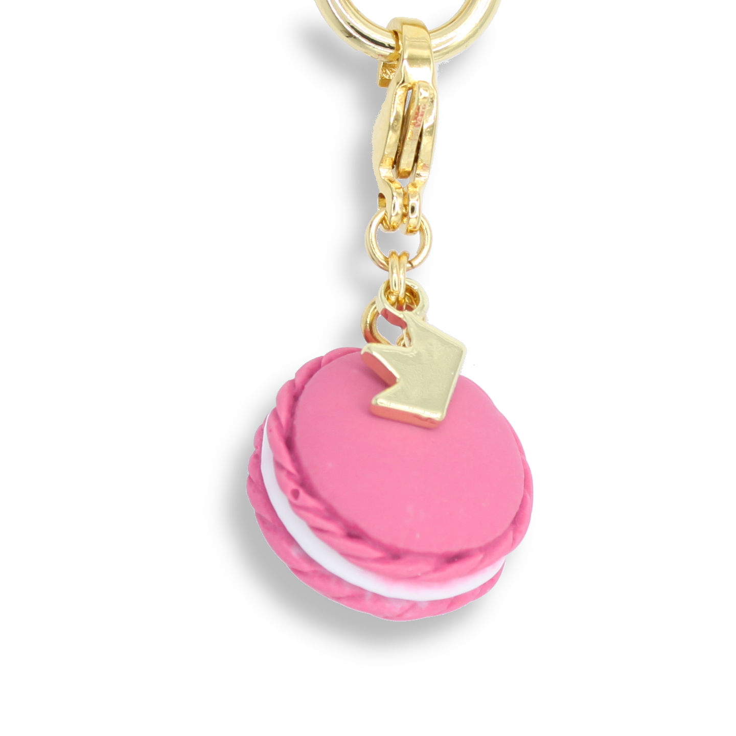 Raspberry Macaron Charm